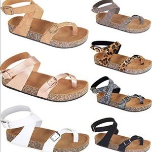 Women Flat Toe Ring Sandals Shoes Gladiator Thong